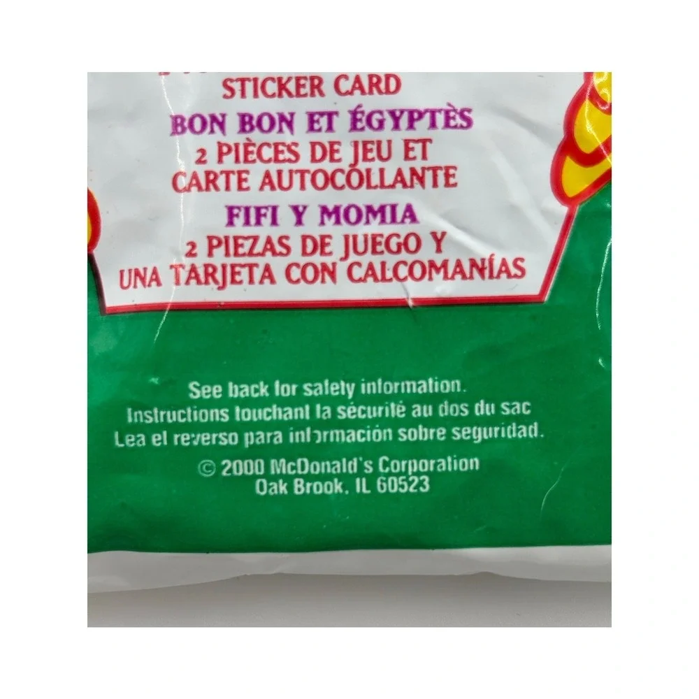 2000‎ Monster Crazy Bones McDonald's Happy Meal #6 GOODIE GOODIE AND TUT Sealed